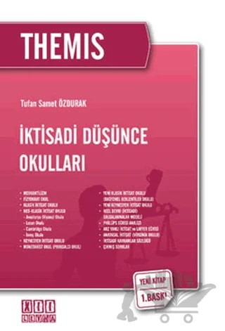 Themis İktisadi Düşünce Okulları – Tufan Samet Özdurak – On İki Levha Yayınları kitap kapağı