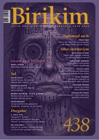 Birikim Aylık Sosyalist Kültür Dergisi Sayı: 438 Ekim 2025 – Birikim Yayınları kitap kapağı