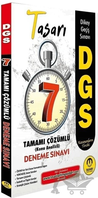 DGS Tamamı Çözümlü Konu Analizli Deneme Sınavı 7 Fasikül – Kolektif – Tasarı Eğitim Yayınları kitap kapağı