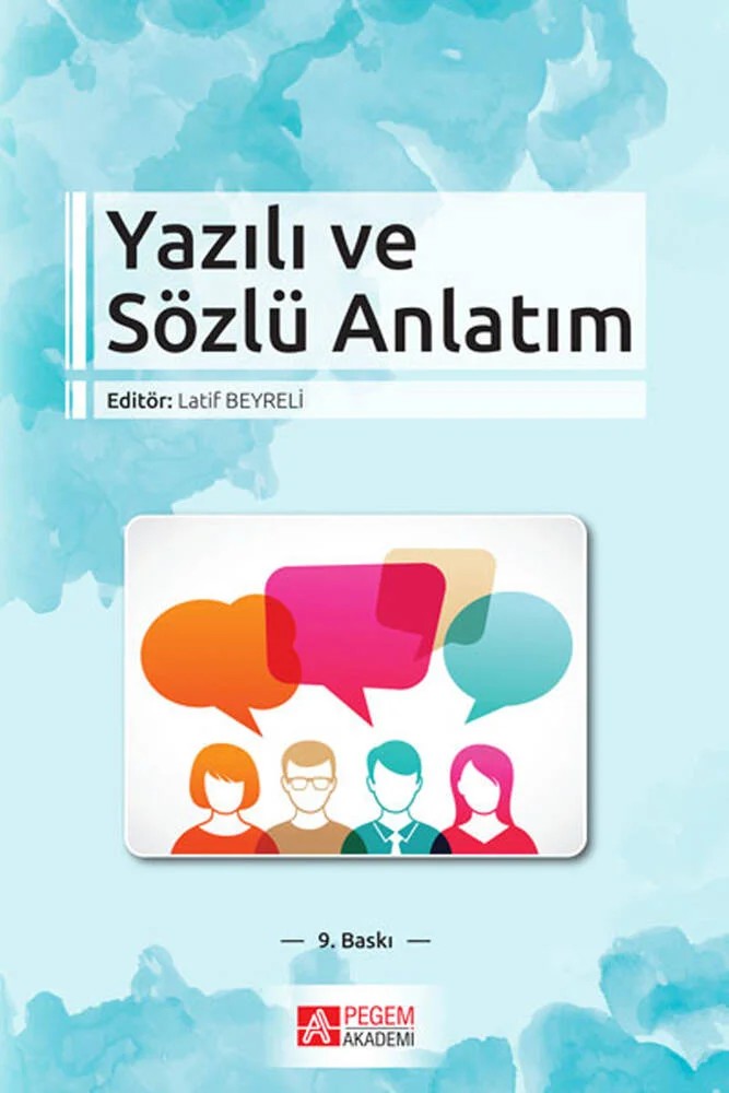 Yazılı ve Sözlü Anlatım – Latif Beyreli, Ayşegül Celepoğlu, Zerrin Çetindağ – Pegem Akademi Yayıncılık kitap kapağı