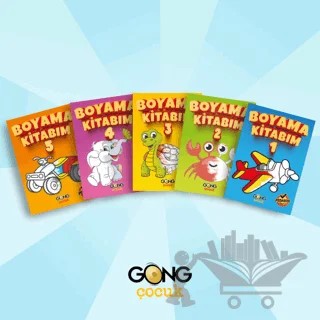 Boyama Kitabım 5'li Set – Kolektif – Gong Çocuk kitap kapağı