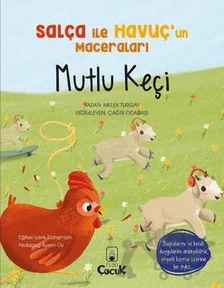 Mutlu Keçi - Salça ile Havuç’un Maceraları – Melek Turgay – Floki Çocuk kitap kapağı