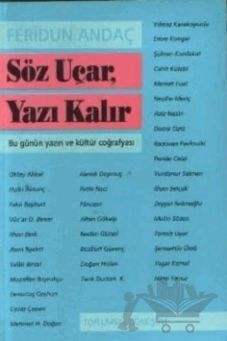 Söz Uçar Yazı Kalır – Feridun Andaç – Toplumsal Dönüşüm Yayınları kitap kapağı