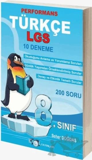 8. Sınıf LGS Türkçe Performans 10 Deneme – Seher Doğdaş – İdol Yayınları kitap kapağı
