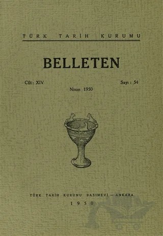 Belleten Sayı: 54 Cilt: 14 – Türk Tarih Kurumu Yayınları kitap kapağı