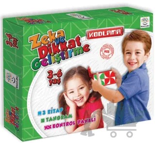 3-6 Yaş Kodlama ve Dikkat Geliştirme Seti (Zeka Testleri, Dil Gelişimi, Kalem Tutma Becerisi, Mantıksal Düşünme, Bilişsel Beceriler) – Kolektif – Yükselen Zeka Yayınları kitap kapağı