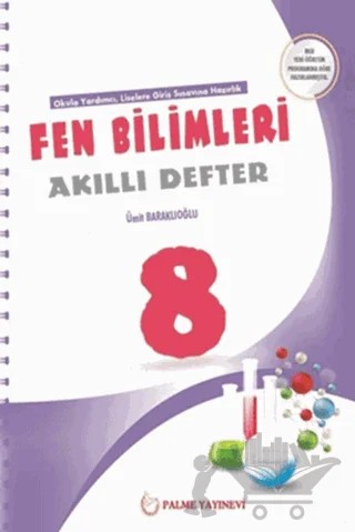 Palme 8. Sınıf Fen Bilimleri Akıllı Defter – Ümit Baraklıoğlu – Palme Yayınları kitap kapağı