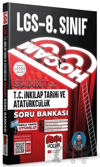 2022 LGS İnkılap Tarihi Smart Soru Bankası – Metin Uruk – Benim Hocam Yayınları kitap kapağı