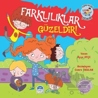 Farklılıklar Güzeldir - Pijama Kulübü Çocukları – Ayça Atçı – Martı Çocuk Yayınları kitap kapağı