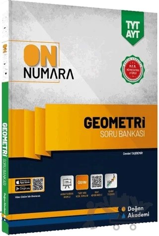 TYT-AYT On Numara Geometri Soru Bankası – Cevdet Taşdemir – Doğan Akademi kitap kapağı