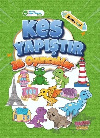 Kes Yapıştır - 3B Oyuncaklar – Kolektif – Tılsım Yayınevi kitap kapağı
