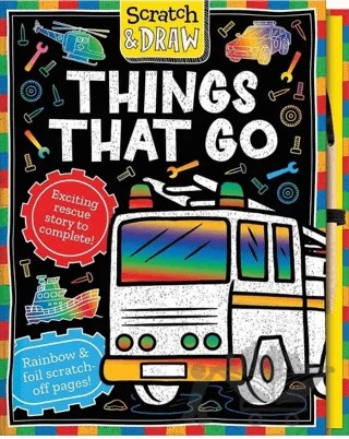 Scratch and Draw - Things That Go – Joshua George – IMAGINE THAT kitap kapağı