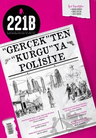 221B İki Aylık Polisiye Dergi Sayı: 15 Mayıs - Haziran 2018 – 221B Dergisi kitap kapağı