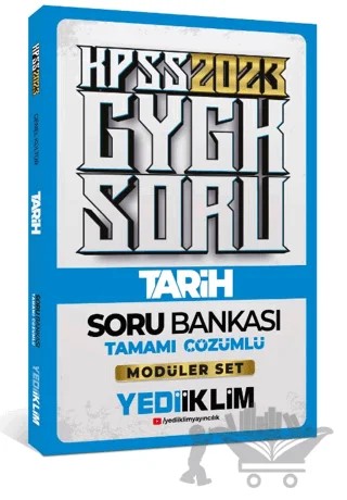 2023 KPSS Genel Kültür Tarih Tamamı Çözümlü Soru Bankası (Modüler Set İçerisindeki) – Kolektif – Yediiklim Yayınları kitap kapağı