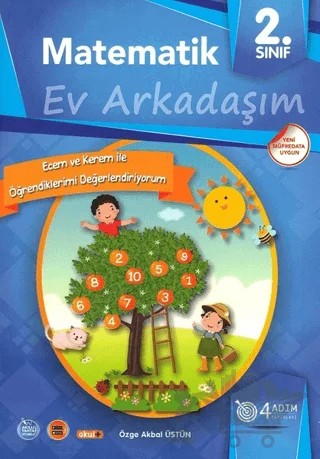 2. Sınıf Matematik - Ev Arkadaşım – Özge Akbal Üstün – 4 Adım Yayınları kitap kapağı