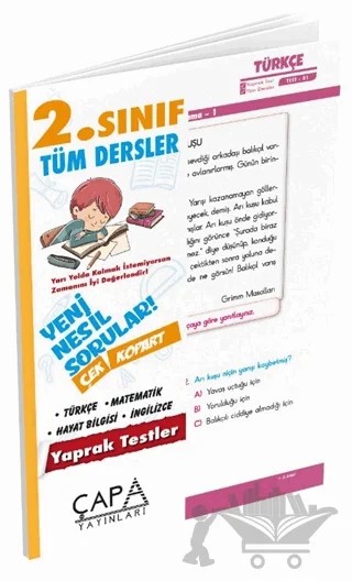 2. Sınıf Tüm Dersler Yaprak Test – Kolektif – Çapa Yayınları kitap kapağı