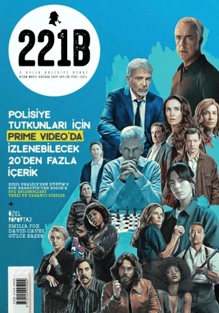 221B Üç Aylık Polisiye Dergi Sayı: 40 Nisan - Mayıs - Haziran 2024 – 221B Dergisi kitap kapağı