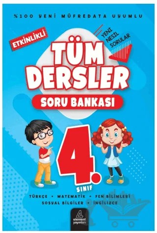 4. Sınıf Tüm Dersler Soru Bankası – Kolektif – 4 Element Yayınları kitap kapağı