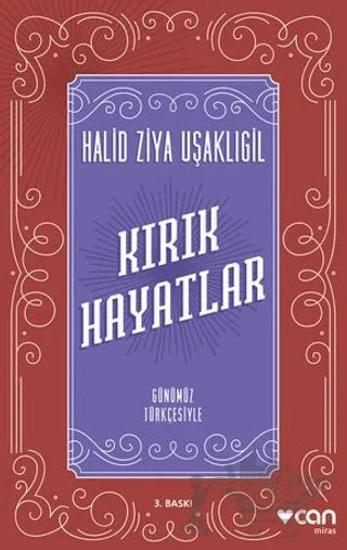Kırık Hayatlar – Halit Ziya Uşaklıgil – Can Yayınları kitap kapağı