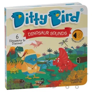 Ditty Bird: Dinosaur Sounds – Kolektif – Mema Publishing kitap kapağı