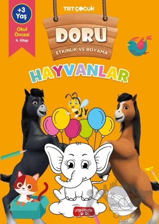 Doru Etkinlik ve Boyama - Hayvanlar – Kolektif – Yediveren Çocuk kitap kapağı