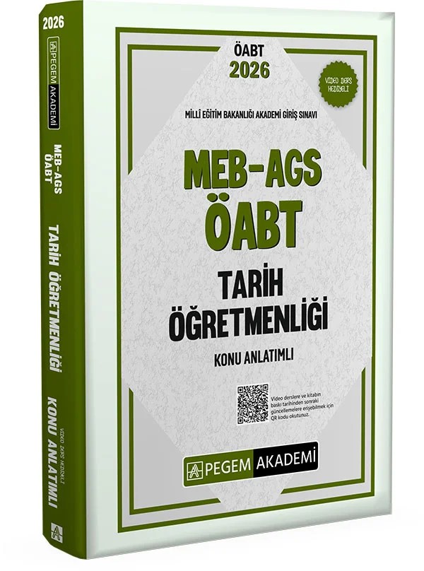 2026 MEB AGS ÖABT Tarih Öğretmenliği Konu Anlatımlı – Merhaba Sevgili Tarih Öğretmeni Arkadaşlarım – Pegem Akademi Yayıncılık kitap kapağı