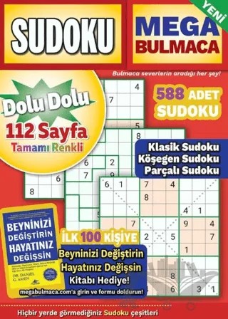 Mega Sudoku Bulmaca 15 – Bertan Kodamanoğlu – Maxi Yayıncılık kitap kapağı