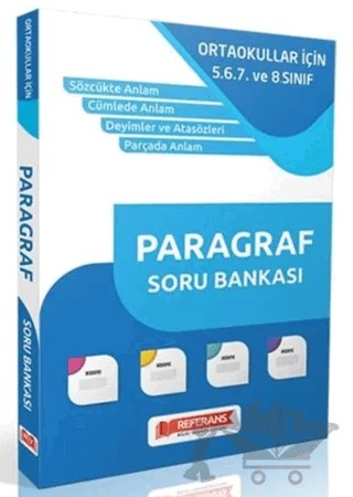 Ortaokullar İçin Paragraf Soru Bankası (5-6-7-8. Sınıf) – Kolektif – Referans Yayınları kitap kapağı