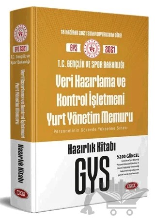 T.C. Gençlik ve Spor Bakanlığı Veri Hazırlama ve Kontrol İşletmeni Yurt Yönetim Memuru GYS Hazırlık – Kolektif – Data Yayınları kitap kapağı