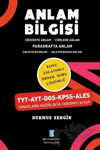 Anlam Bilgisi – Kolektif – Bilimkent Yayınları kitap kapağı