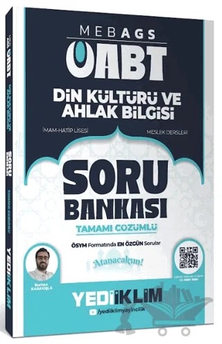 2026 MEB-AGS ÖABT Din Kültürü ve Ahlak Bilgisi Tamamı Çözümlü Soru Bankası – Burhan Karakışla – Yediiklim Yayınları kitap kapağı