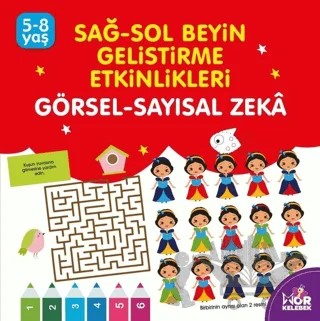Sağ-Sol Beyin Geliştirme Etkinlikleri Görsel - Sayısal Zeka – Kolektif – Mor Kelebek kitap kapağı