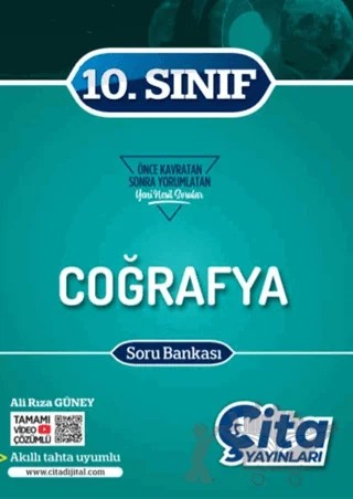 10. Sınıf Coğrafya Soru Bankası – Ali Rıza Güney – Çita Yayınları kitap kapağı