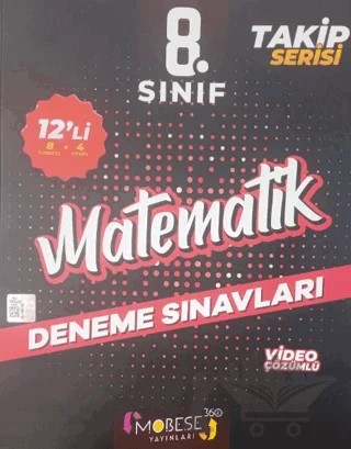 8. Sınıf Matematik 12'li Deneme Sınavları Takip Serisi – Kolektif – Mobese 360 Yayınları kitap kapağı