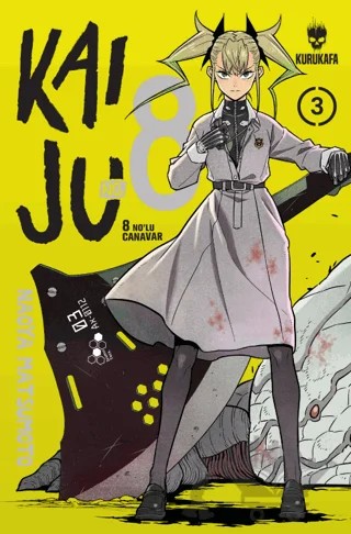 Kaiju No: 8 - 8 No’lu Canavar 3 – Naoya Matsumoto – Kurukafa Yayınevi kitap kapağı