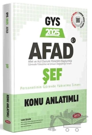 AFAD Şef 2025 GYS Konu Anlatımlı – Kolektif – Data Yayınları kitap kapağı