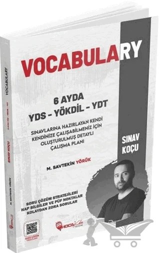 2022 Vocabulary YDS YÖKDİL YDT Sınav Koçu – M. Savtekin Yörük – Hoca Kafası Yayınları kitap kapağı