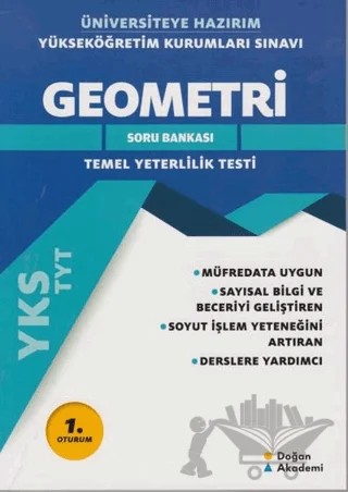2018 YKS TYT Geometri Soru Bankası – Kolektif – Doğan Akademi kitap kapağı