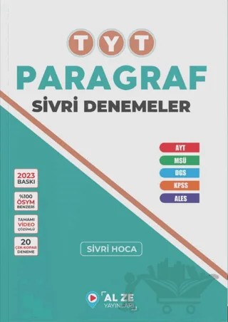 TYT Paragraf Sivri Denemeler – Sivri Hoca – Alze Yayınları kitap kapağı