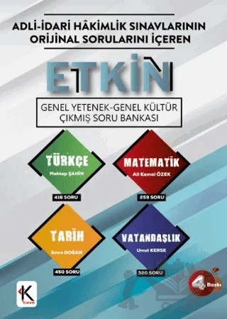 Etkin Genel Yetenek - Genel Kültür Çıkmış Soru Bankası – Mehtap Şahin, Ali Kemal Özek, Emre Doğan, Umut Kerse – Kuram Kitap kitap kapağı