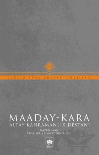 Maaday- Kara – Salahaddin Bekki – Ötüken Neşriyat kitap kapağı