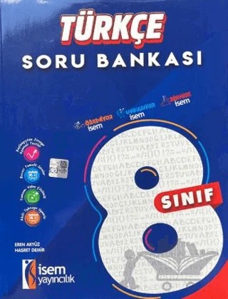8. Sınıf Türkçe Soru Bankası – Eren Akyüz, Hasret Demir – İSEM Yayıncılık kitap kapağı