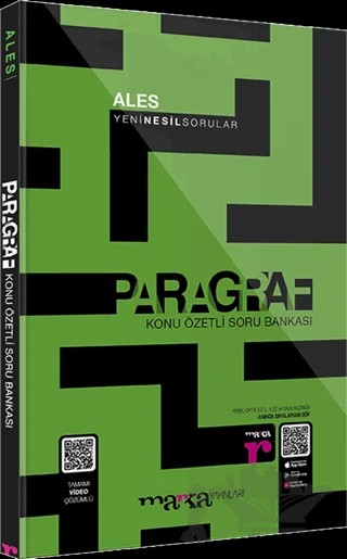 2023 ALES Paragraf Konu Özetli Yeni Nesil Soru Bankası Tamamı Video Çözümlü – Kolektif – Marka Yayınları kitap kapağı