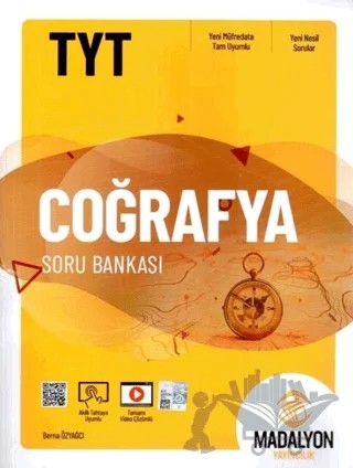 TYT Coğrafya Soru Bankası – Berna Özyağcı – Madalyon Yayınları kitap kapağı
