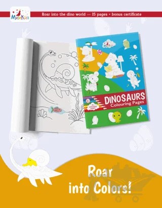 Dinosaurs Colouring Book! – Kolektif – MuseKids kitap kapağı