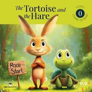 The Tortoise and The Hare – Aesop – MK Publications kitap kapağı