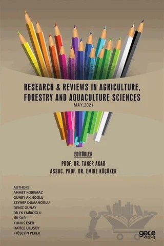 Research Reviews In Agriculture, Forestry and Aquaculture Sciences, May – Emine Küçüker, Taner Akar – Gece Kitaplığı kitap kapağı