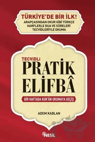 Tecvidli Pratik Elif Ba – Adem Kablan – Nesil Yayınları kitap kapağı