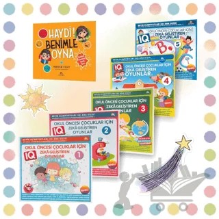 Okul Öncesi Çocuklar İçin IQ Zeka Geliştiren Oyunlar (6 kitap) – Bahar Çelik, Bihter Yiğit – Ekinoks Yayın Grubu kitap kapağı