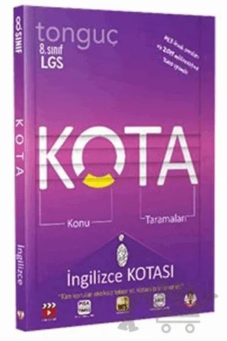 8. Sınıf İngilizce Kota - Soru Bankası – Kolektif – Tonguç Akademi kitap kapağı